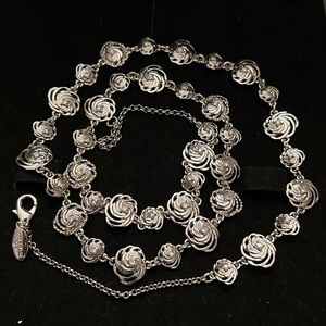 Ann Taylor Silver Sophisticated Intricate Necklace!